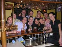 Prague Czech Beer Restaurant staff one day before Adam's coming